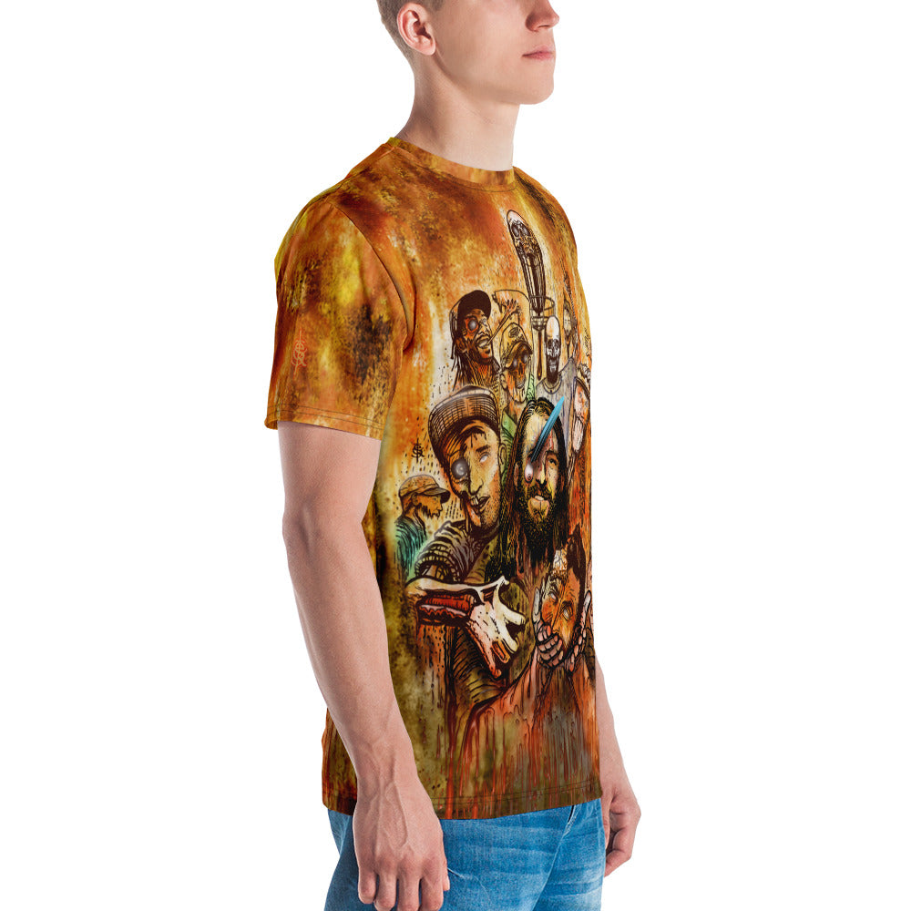 SkeetDesigns | Men's All Over Print Crew Neck T-Shirt | Zombies | Disc Golf Apparel