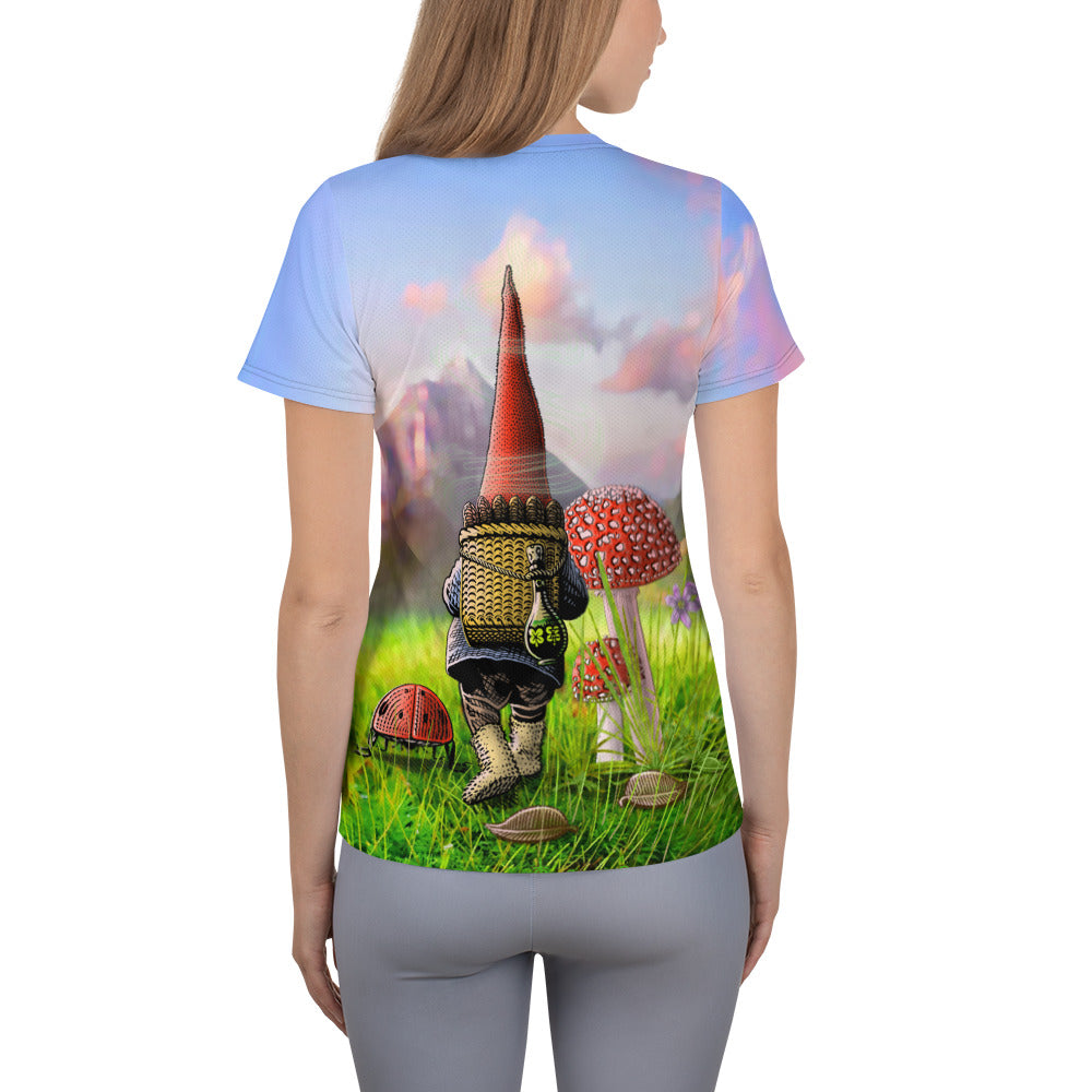 SkeetDesigns | GnomeDriven | Women's All Over Print Jersey | The Road Ahead | Disc Golf Apparel