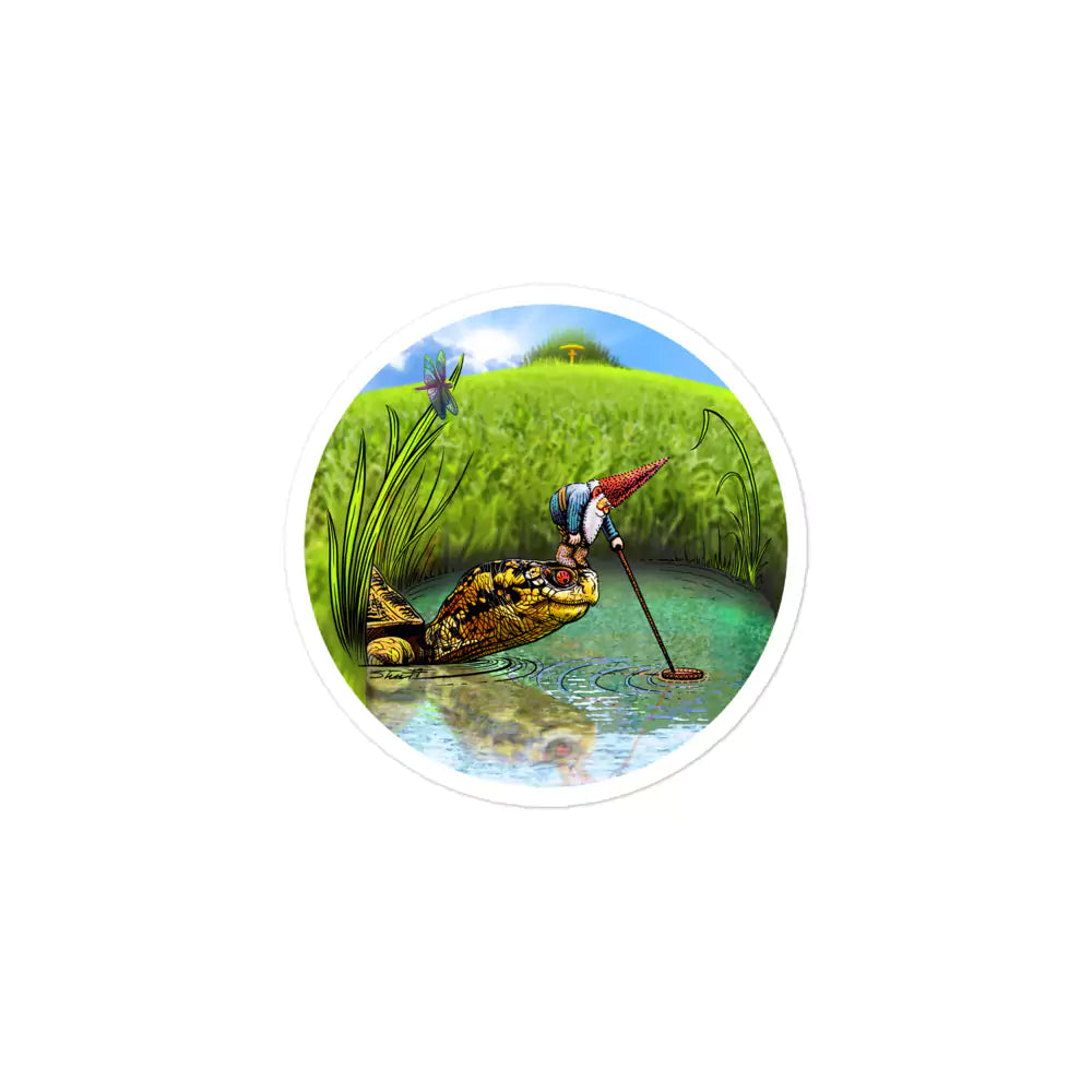 SkeetDesigns | GnomeDriven | Stickers | OB Turtle Help | Disc Golf Accessories