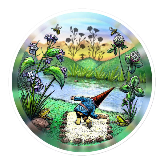 SkeetDesigns | GnomeDriven | Stickers | Flick Ace | Disc Golf Accessories