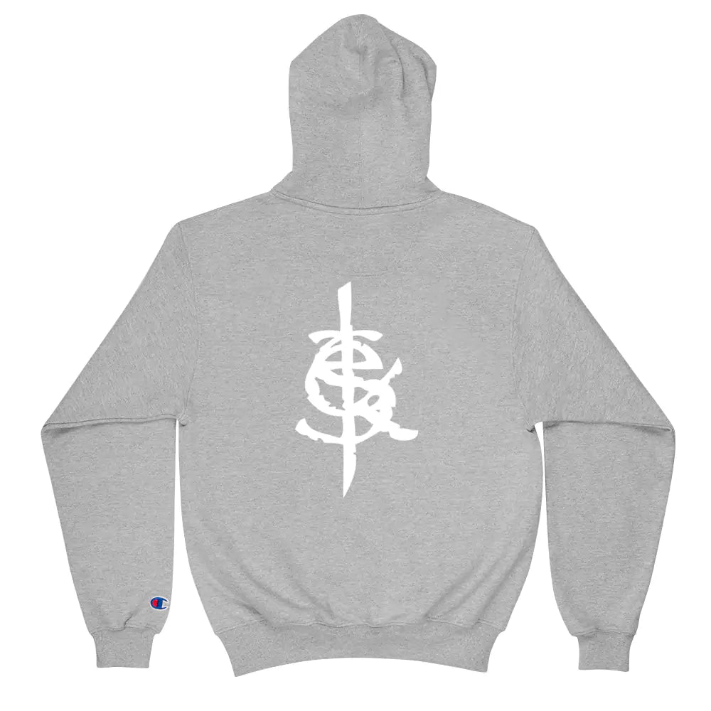 SkeetDesigns | GnomeDriven | Men's Champion® Hoodie | Blind Flick Run | Disc Golf Apparel