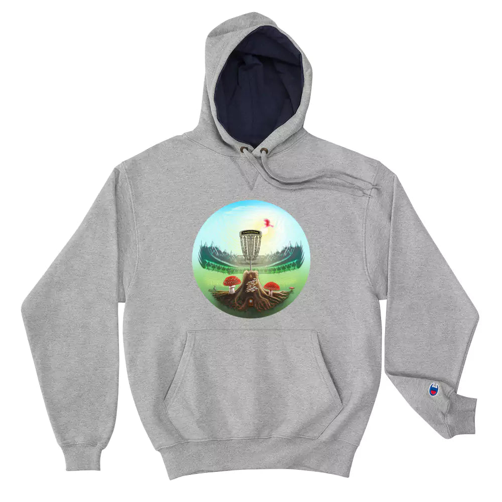 SkeetDesigns | GnomeDriven | Men's Champion® Hoodie | Home | Disc Golf Apparel