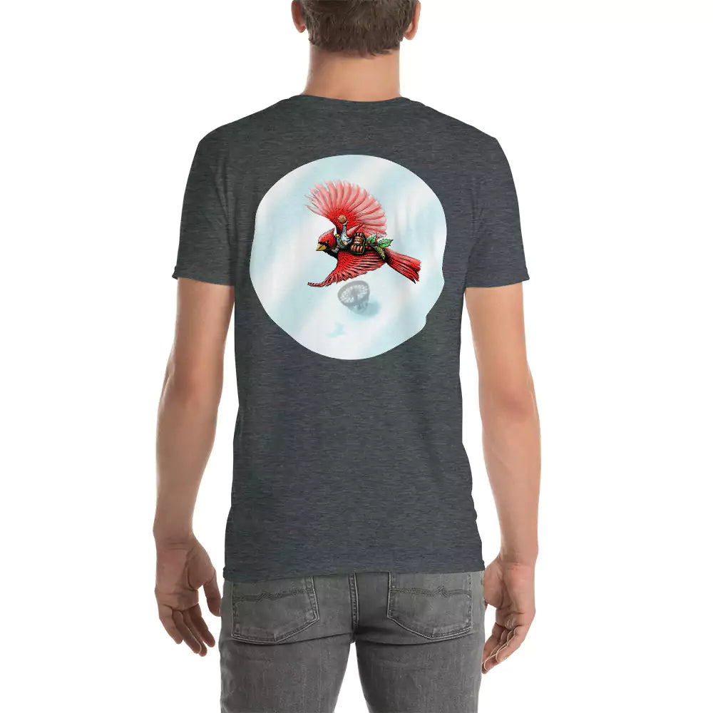 SkeetDesigns | GnomeDriven | Men's Short Sleeve T-Shirt | Cardinal V2 | Disc Golf Apparel