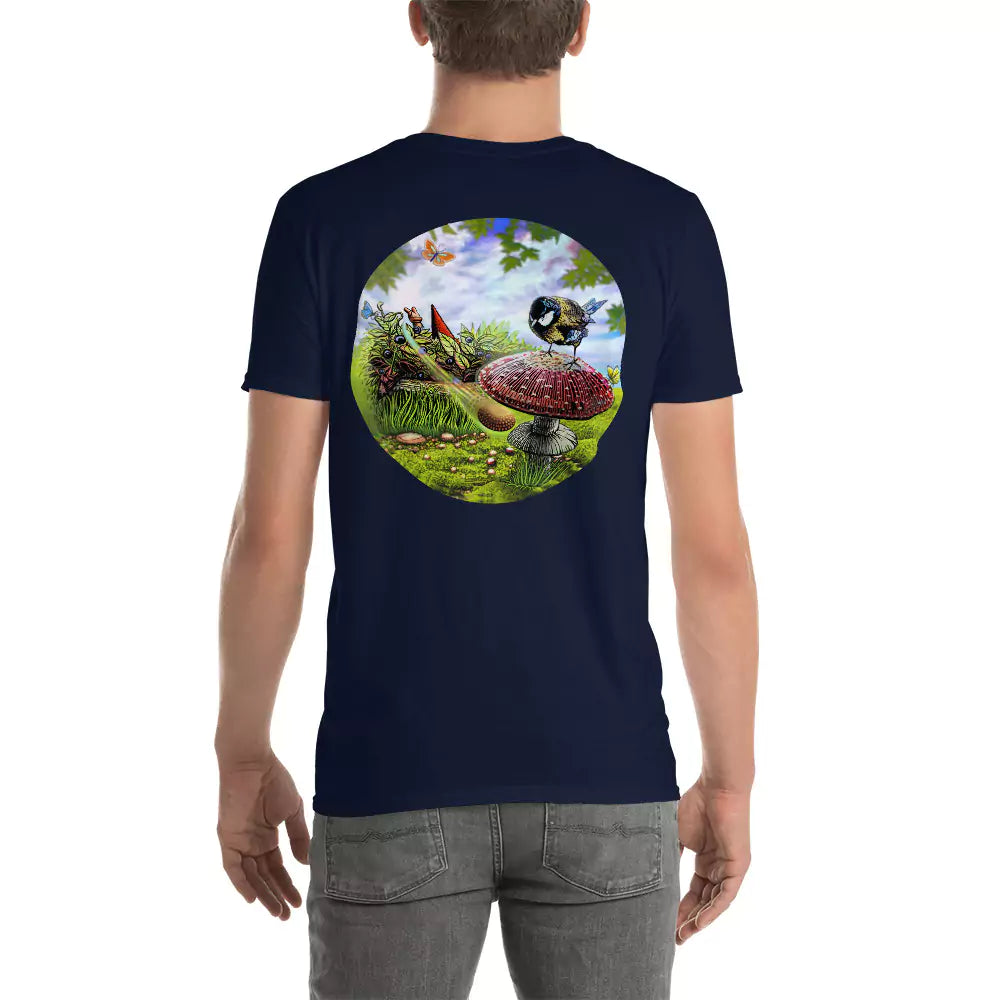 SkeetDesigns | GnomeDriven | Men's Short Sleeve T-Shirt | Blind Flick Run V2 | Disc Golf Apparel
