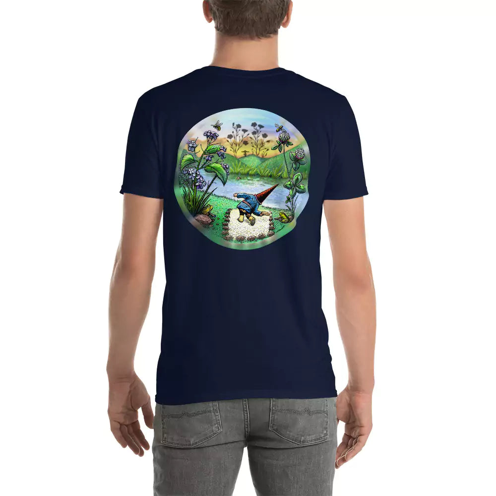 SkeetDesigns | GnomeDriven | Men's Short Sleeve T-Shirt | Flick Ace V2 | Disc Golf Apparel