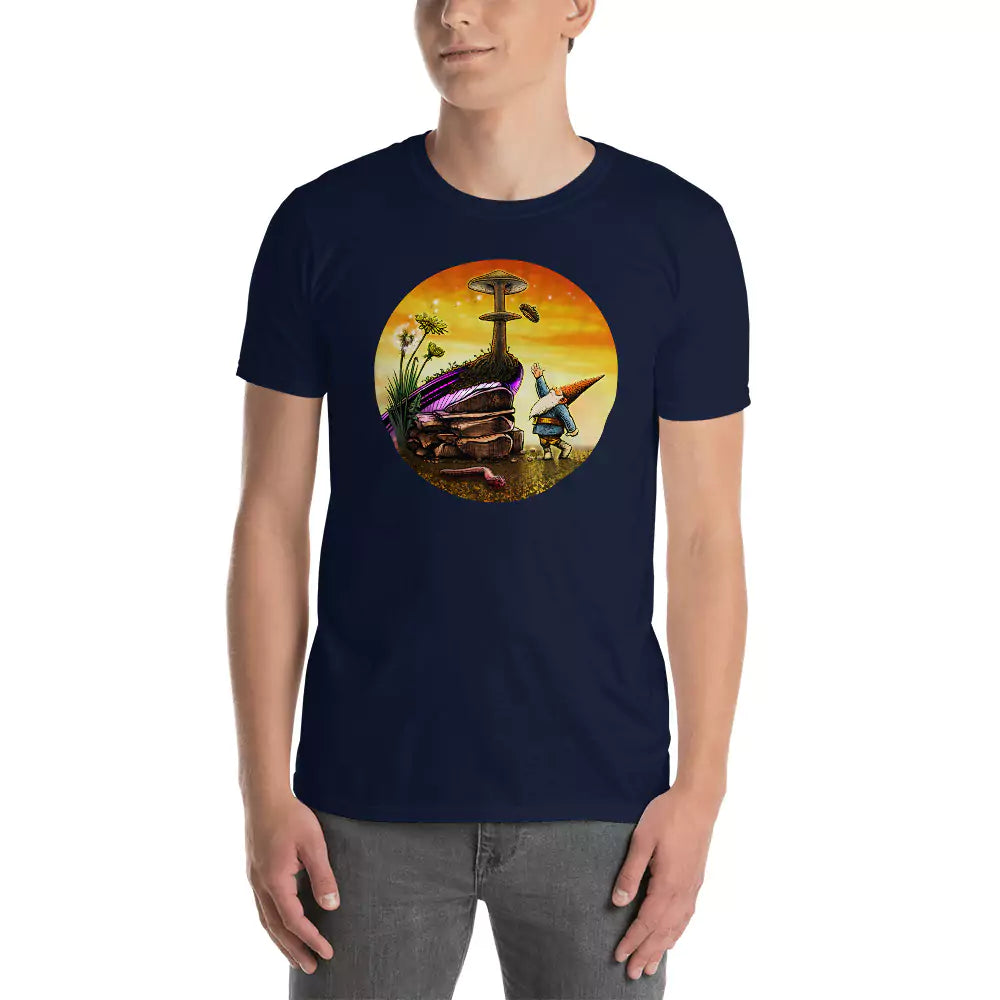 SkeetDesigns | GnomeDriven | Men's Short Sleeve T-Shirt | Windy Up Putt | Disc Golf Apparel
