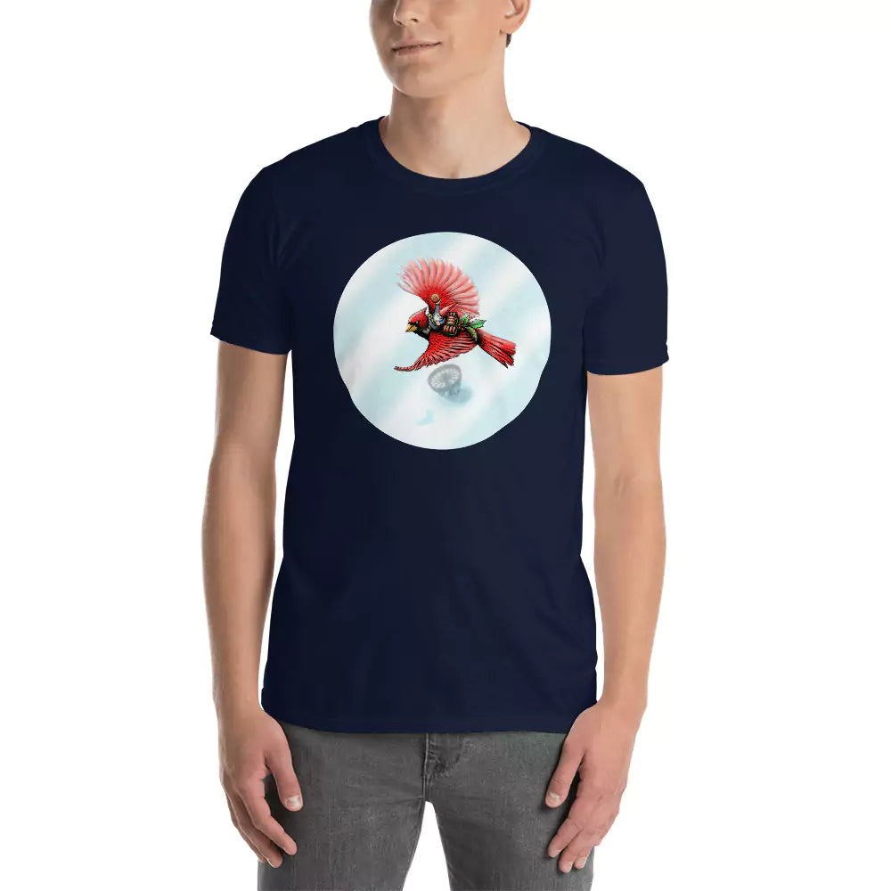 SkeetDesigns | GnomeDriven | Men's Short Sleeve T-Shirt | Cardinal | Disc Golf Apparel