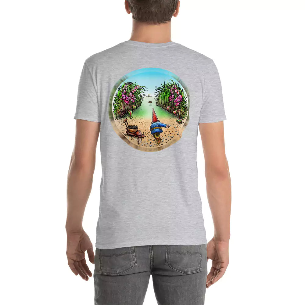 SkeetDesigns | GnomeDriven | Men's Short Sleeve T-Shirt | Behind The Drive V2 | Disc Golf Apparel