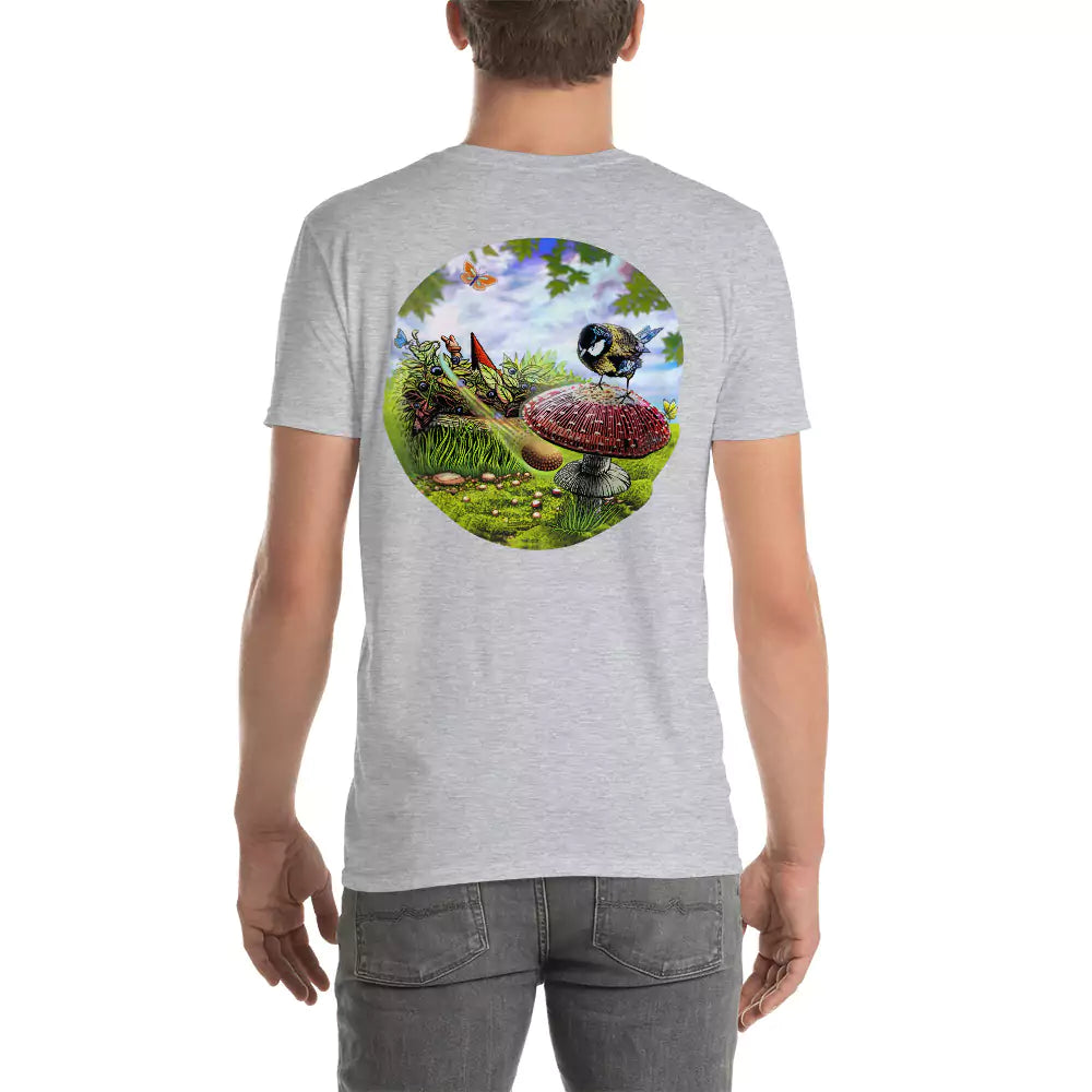 SkeetDesigns | GnomeDriven | Men's Short Sleeve T-Shirt | Blind Flick Run V2 | Disc Golf Apparel