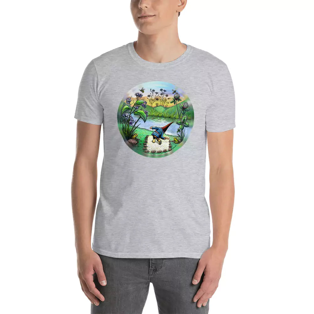 SkeetDesigns | GnomeDriven | Men's Short Sleeve T-Shirt | Flick Ace | Disc Golf Apparel