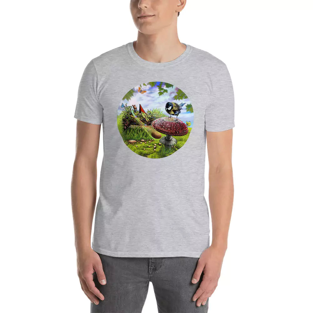 SkeetDesigns | GnomeDriven | Men's Short Sleeve T-Shirt | Blind Flick Run | Disc Golf Apparel