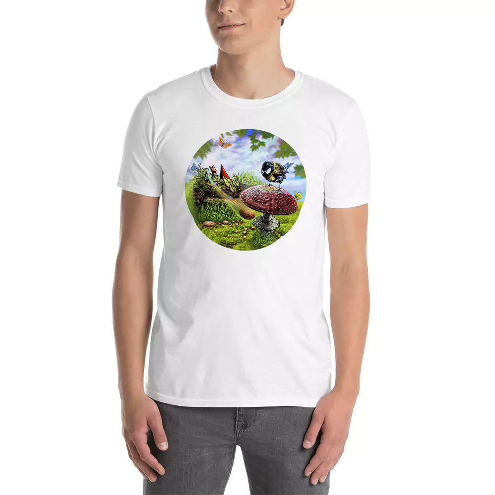 SkeetDesigns | GnomeDriven | Men's Short Sleeve T-Shirt | Blind Flick Run | Disc Golf Apparel