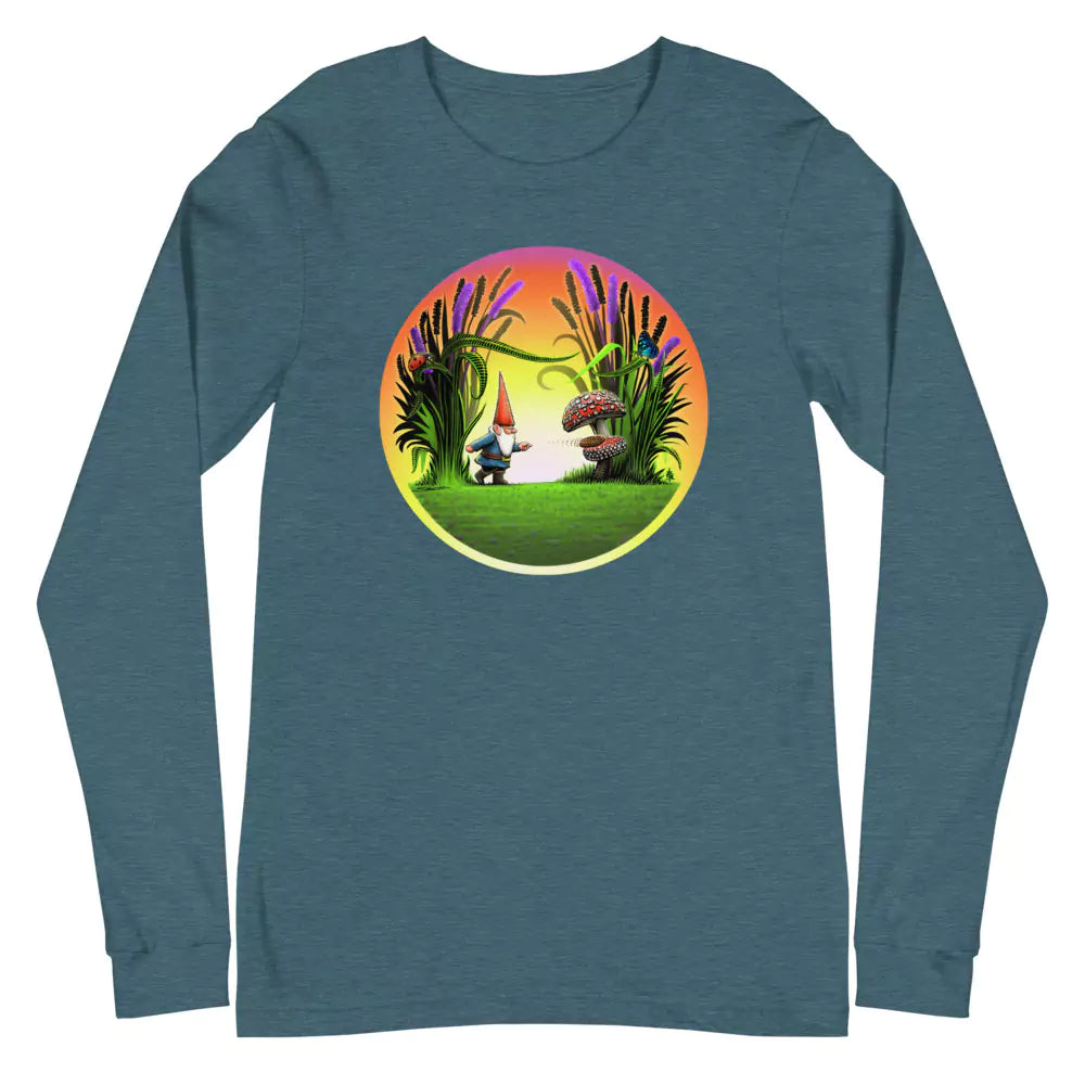 SkeetDesigns | GnomeDriven | Men's Long Sleeve T-Shirt | Drop In Putt | Disc Golf Apparel