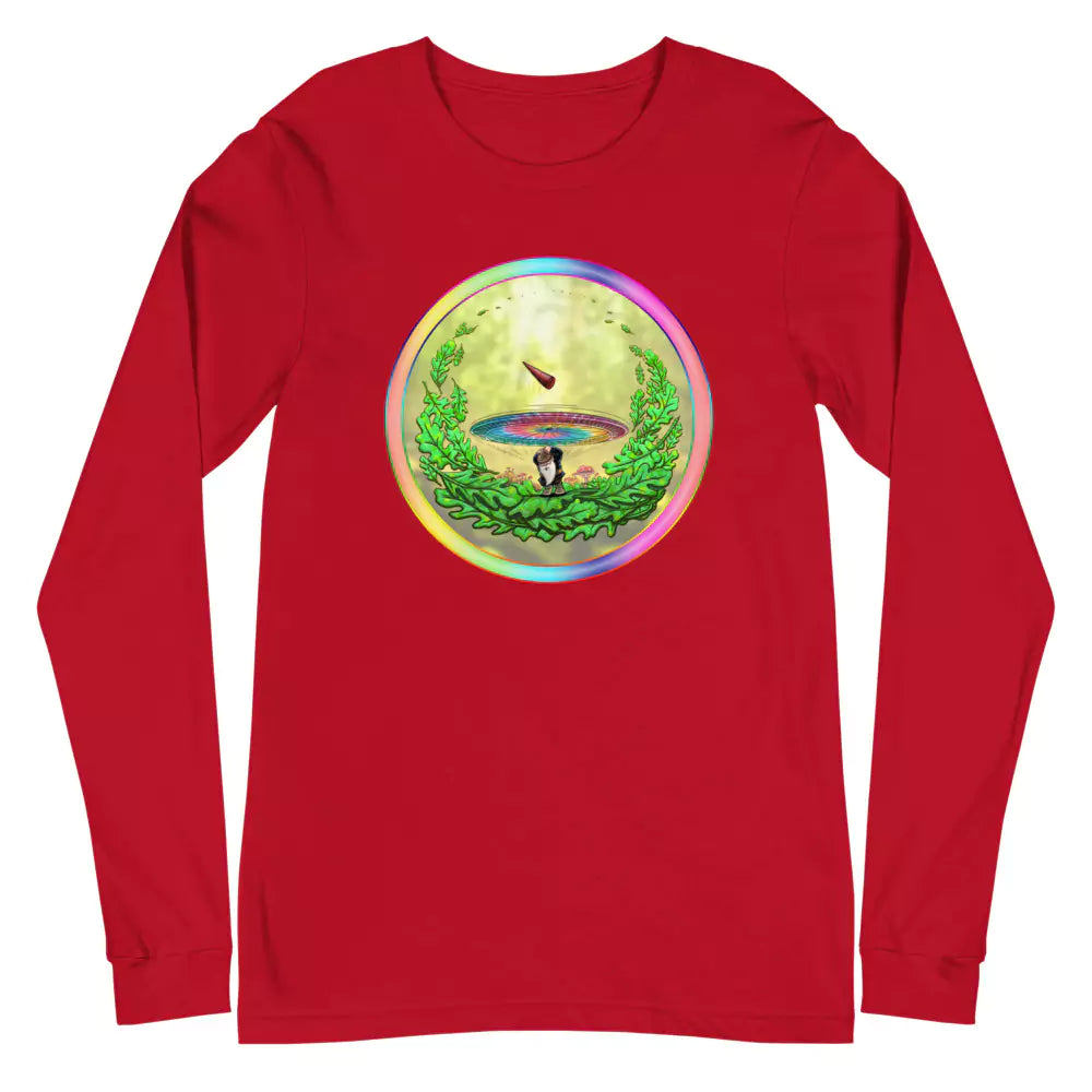 SkeetDesigns | GnomeDriven | Men's Long Sleeve T-Shirt | Close Call | Disc Golf Apparel