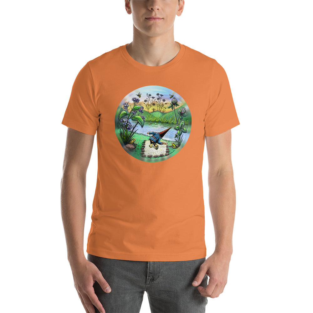 SkeetDesigns | GnomeDriven | Men's Short Sleeve T-Shirt | Flick Ace V3 | Disc Golf Apparel