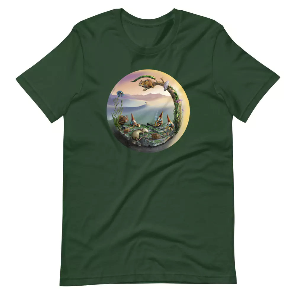 SkeetDesigns | GnomeDriven | Men's Short Sleeve T-Shirt | Mid-Round Break V3 | Disc Golf Apparel