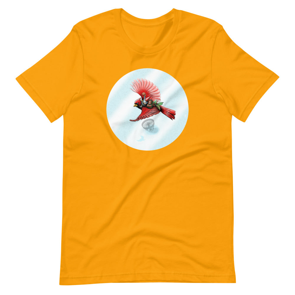 SkeetDesigns | GnomeDriven | Men's Short Sleeve T-Shirt | Cardinal V3 | Disc Golf Apparel