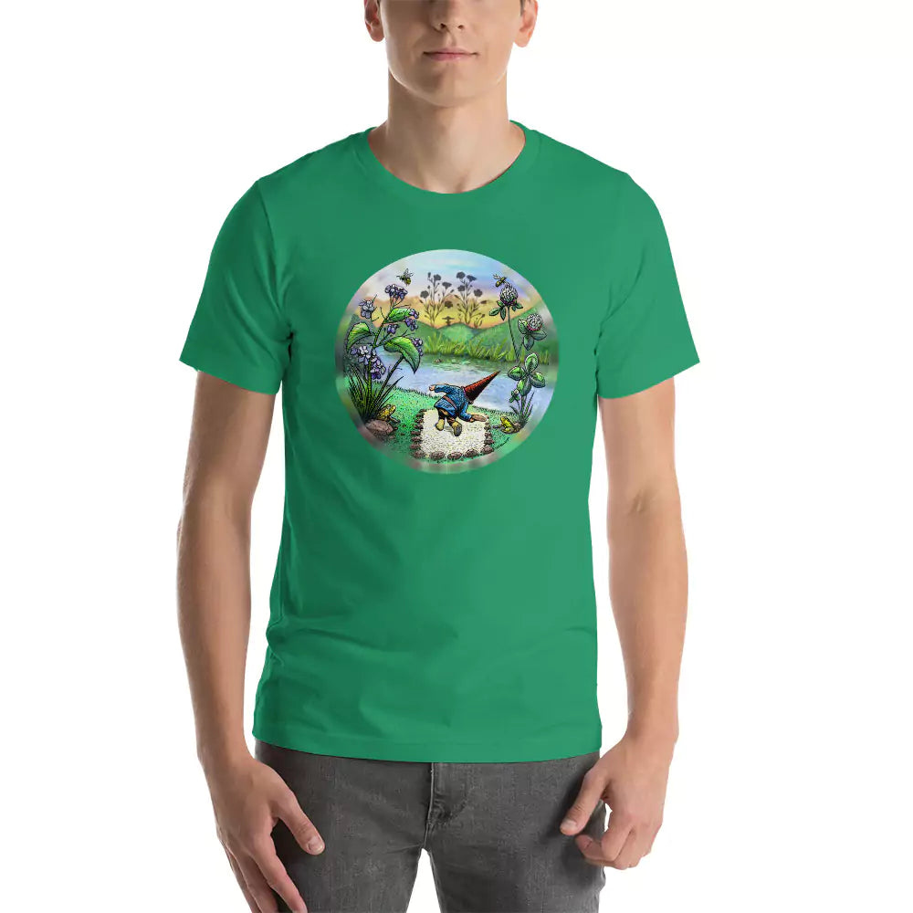 SkeetDesigns | GnomeDriven | Men's Short Sleeve T-Shirt | Flick Ace V3 | Disc Golf Apparel