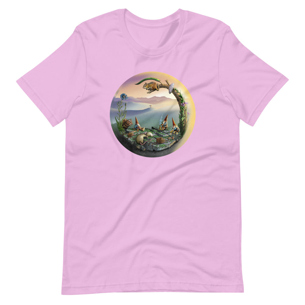 SkeetDesigns | GnomeDriven | Men's Short Sleeve T-Shirt | Mid-Round Break V3 | Disc Golf Apparel