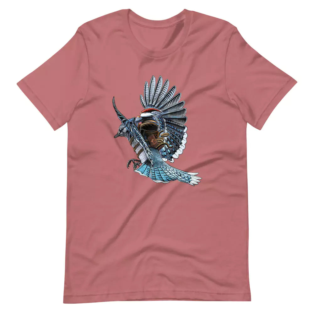 SkeetDesigns | GnomeDriven | Men's Short Sleeve T-Shirt | Blue Jay Rider V3 | Disc Golf Apparel