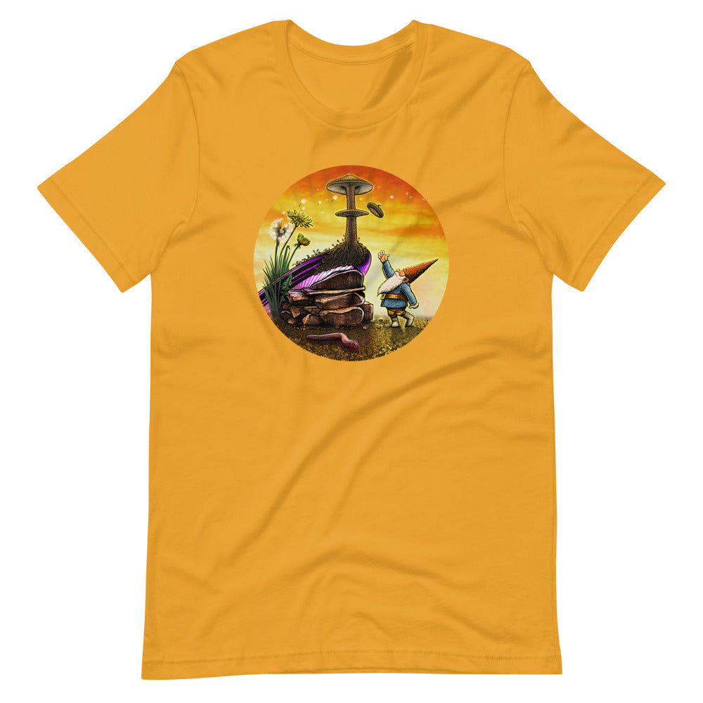 SkeetDesigns | GnomeDriven | Men's Short Sleeve T-Shirt | Windy Up Putt V3 | Disc Golf Apparel