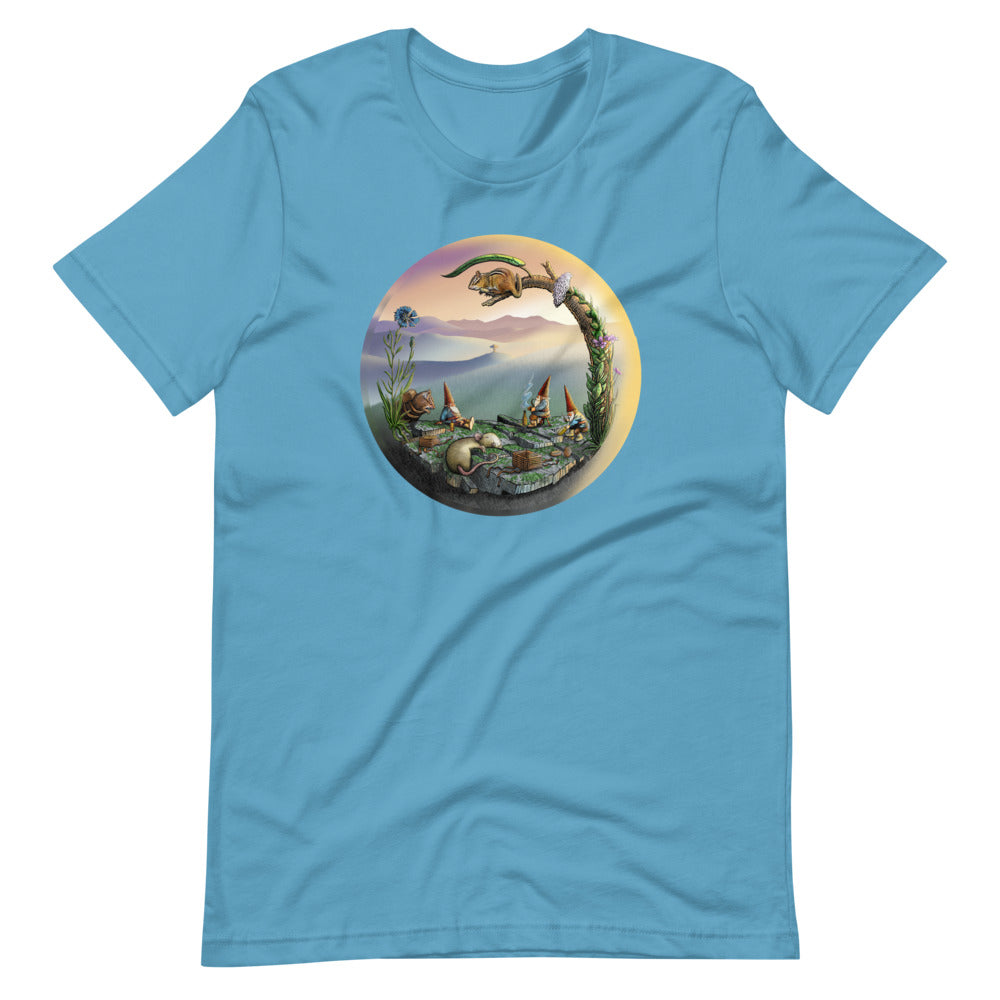 SkeetDesigns | GnomeDriven | Men's Short Sleeve T-Shirt | Mid-Round Break V3 | Disc Golf Apparel