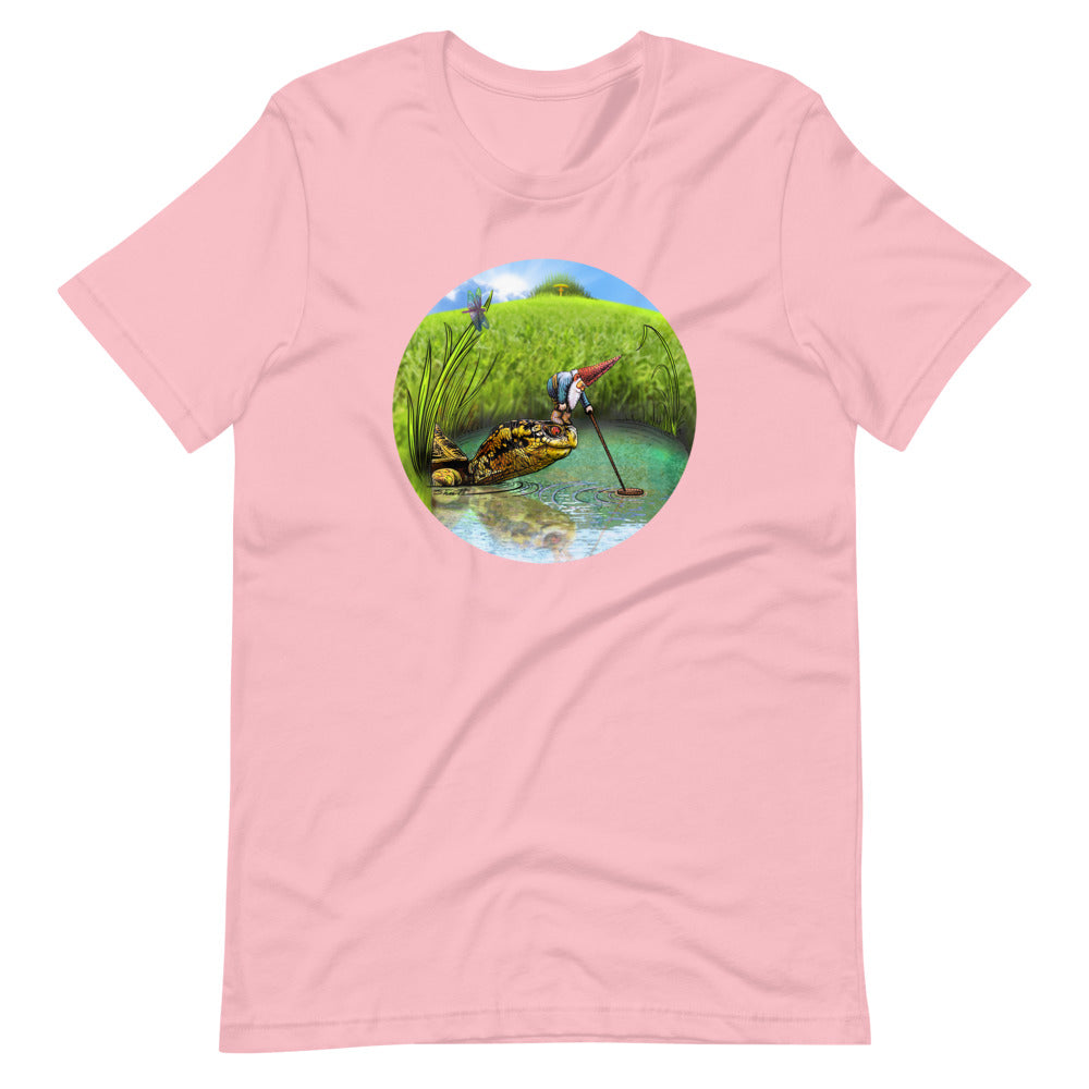 SkeetDesigns | GnomeDriven | Men's Short Sleeve T-Shirt | OB Turtle Help V3 | Disc Golf Apparel
