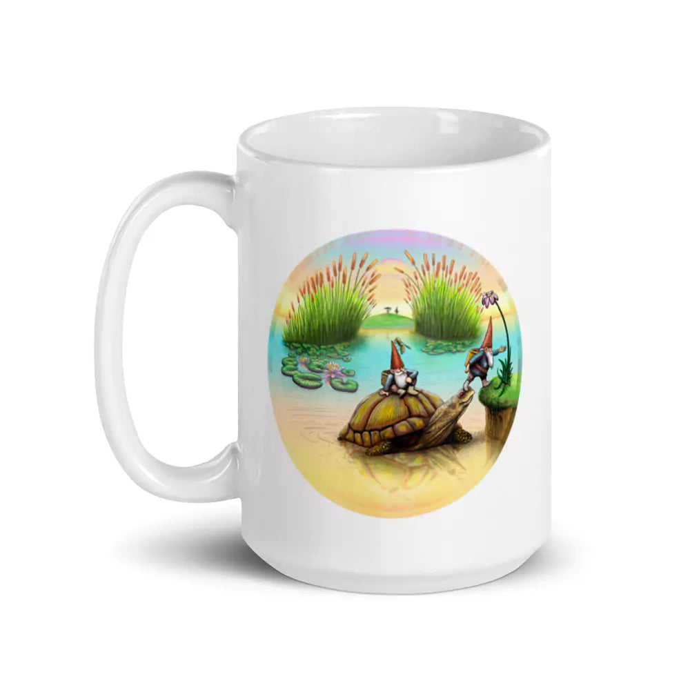 SkeetDesigns | GnomeDriven | Coffee Mug | Turtle Ferry | Disc Golf Accessories